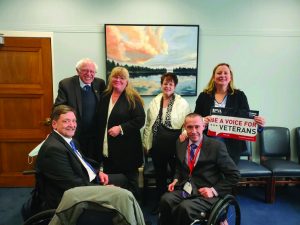 NEPVA Board members with Senator Bernie Sanders of Vermont.