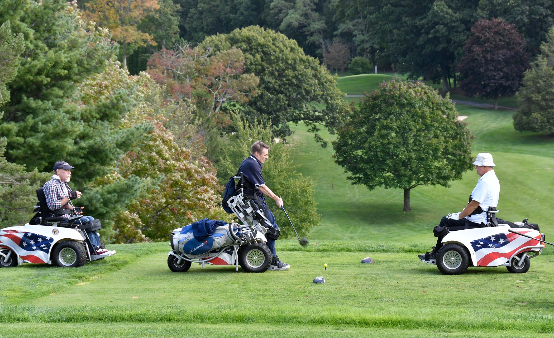 Para golfers at the NEPVA Charity Golf Tournament