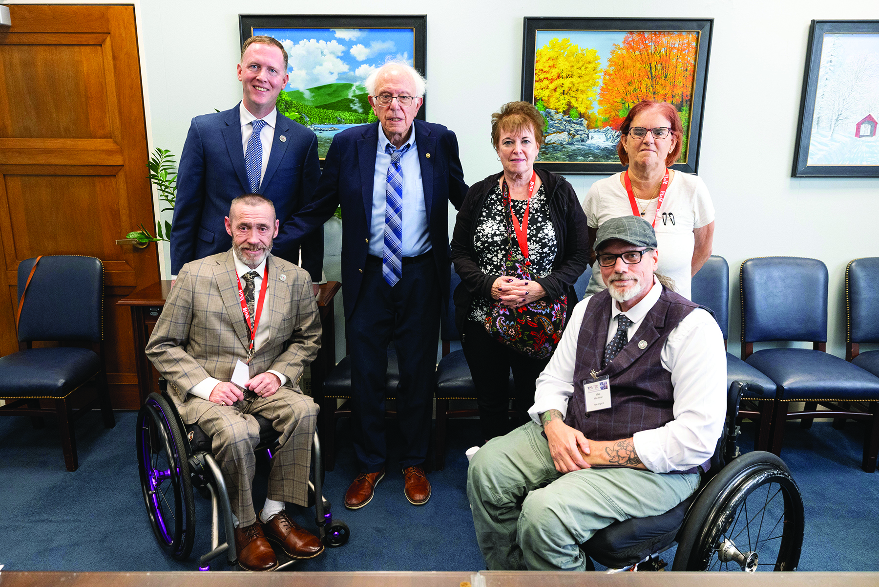 NEPVA meets with Senator Bernie Sanders of Vermont to discuss Veterans issues.
