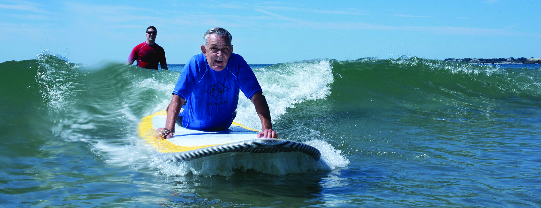 Disabled veteran surfing 