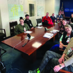 NEPVA visits the SCI unit at White River Junction VA. NEPVA members and hospital staff meet in a conference room.