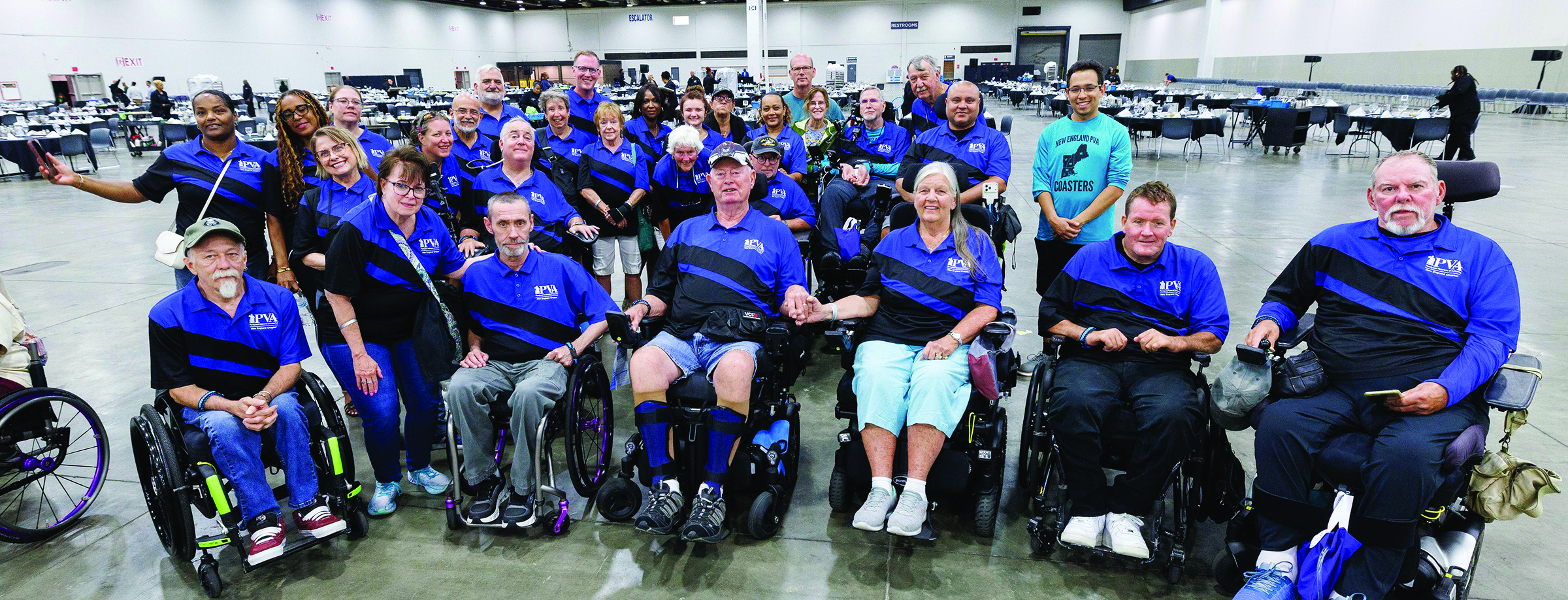 NEPVA Coasters Team photo at National Wheelchair games